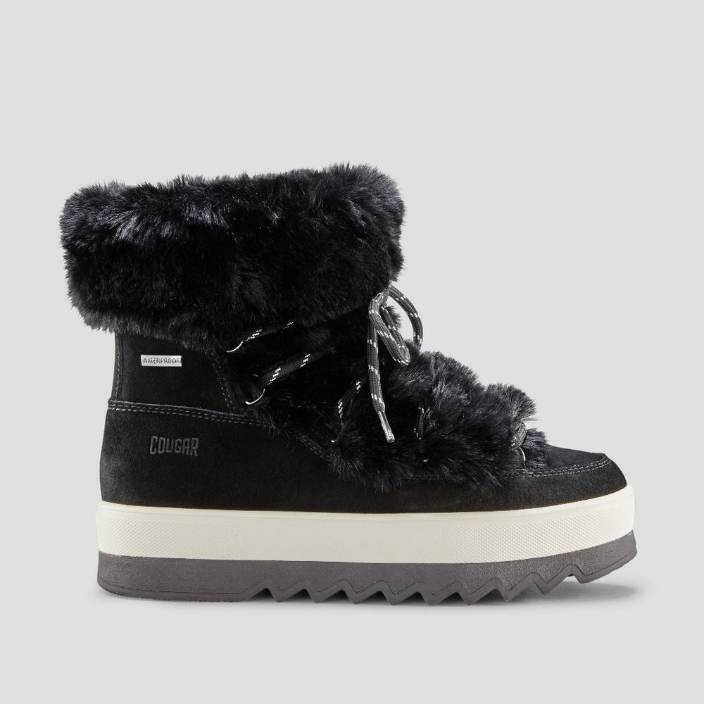 Cougar Vanity Faux Fur Trim Waterproof Bootie